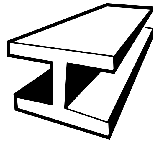 Steel beam clipart logo image